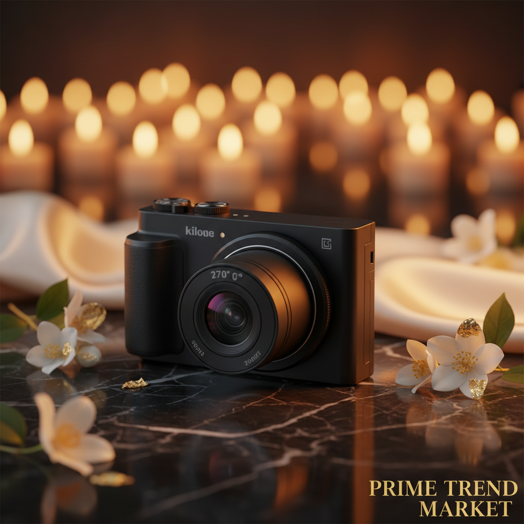 Luxury 270° Rotating Vlog Camera — 1080P HD, 16x Zoom, Built-in Fill Light & Selfie Mode — Prime Trend Market