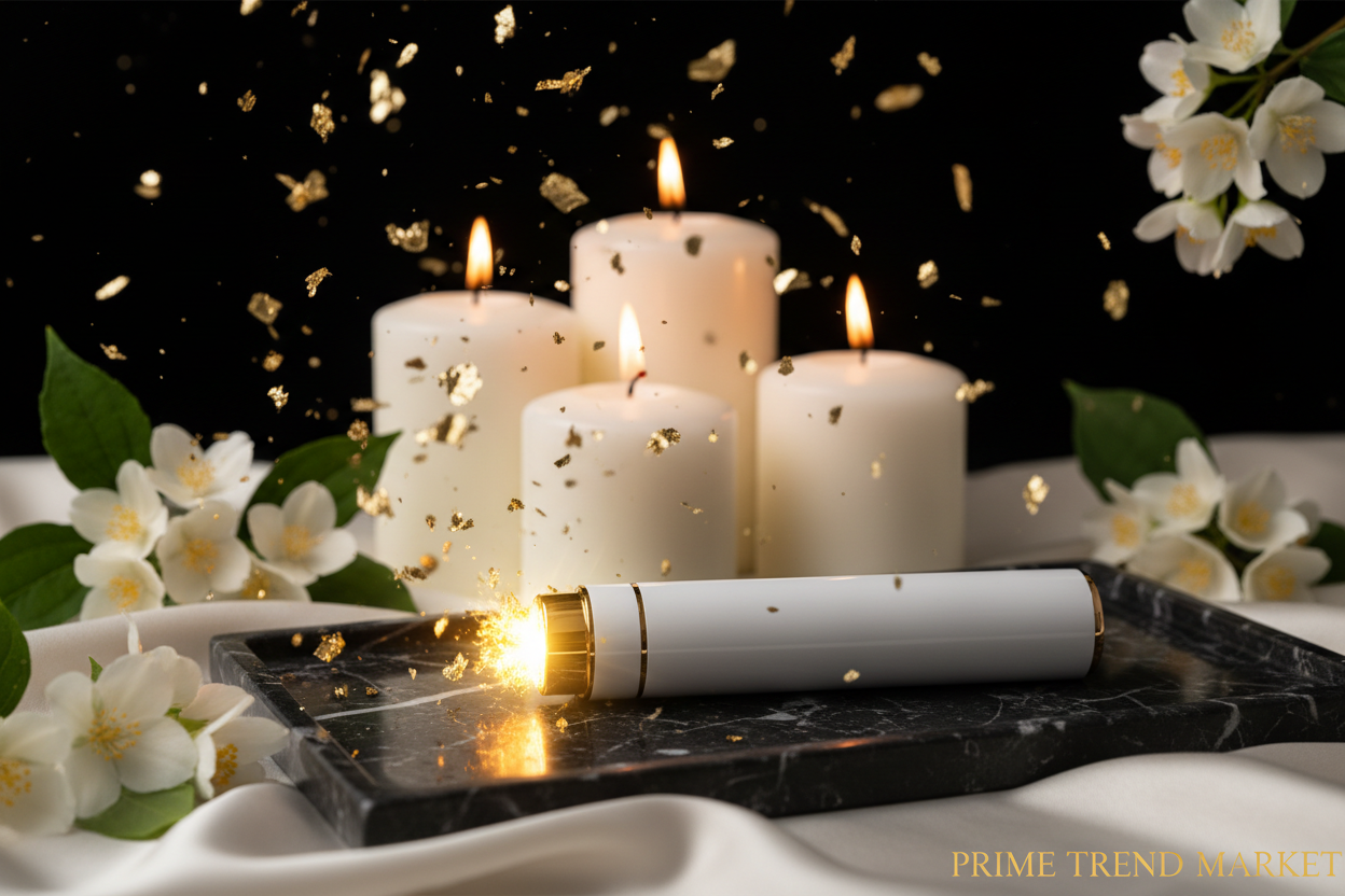 Luxury Pulse Skin Rejuvenation Wand — EMS Micro-Current Face Lifting, Firming & Anti-Aging Beauty Device — Eliza & Tuan