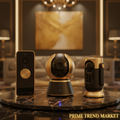 Luxury Smart Home Security Bundle | PTZ WiFi Camera + Video Doorbell + Portable Security Camera — Prime Trend Market