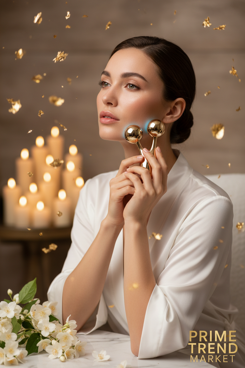 Luxury EMS Micro-Current Face Massager — Firming, Wrinkle Reduction & Skin Rejuvenation Device — Eliza & Tuan