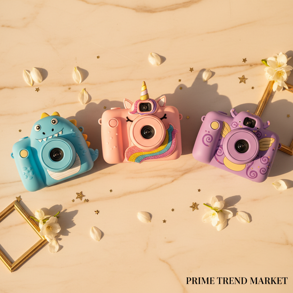 PrintPals™ Kids Cartoon Print Camera — HD Dual Lens Instant Print Camera in 9 Cute Designs — Prime Trend Market