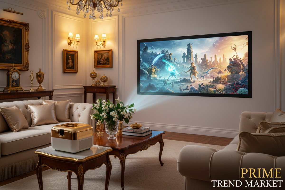Projector Movie Night Bundle | HY300 Mini Smart Projector + Portable Speaker — Prime Trend Market