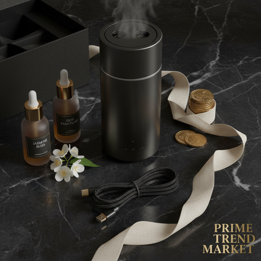 Luxury Dual-Scent Rechargeable Aroma Diffuser | Home & Car Touch Control Essential Oil Diffuser — Prime Trend Market