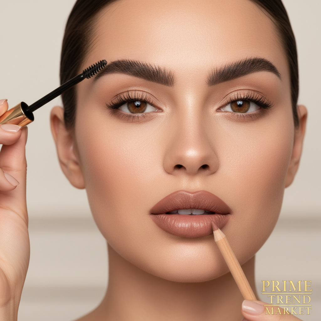 PHOFAY Brow Duo — Tinted Brow Gel + Nude Lipliner Kit — Prime Trend Market