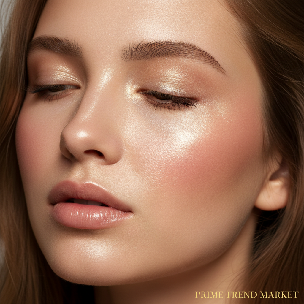 PHOFAY Glow Face Kit — Highlighter Wand + Luminous Powder Blush + Setting Pressed Powder — Prime Trend Market