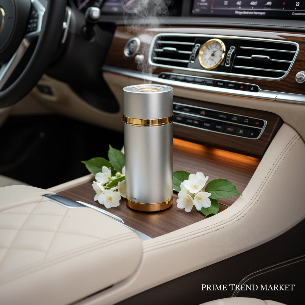 Luxury Waterless Anhydrous Essential Oil Aroma Diffuser — Rechargeable Cold Fragrance Diffuser, Negative Ion, Odor Eliminator — Prime Trend Market