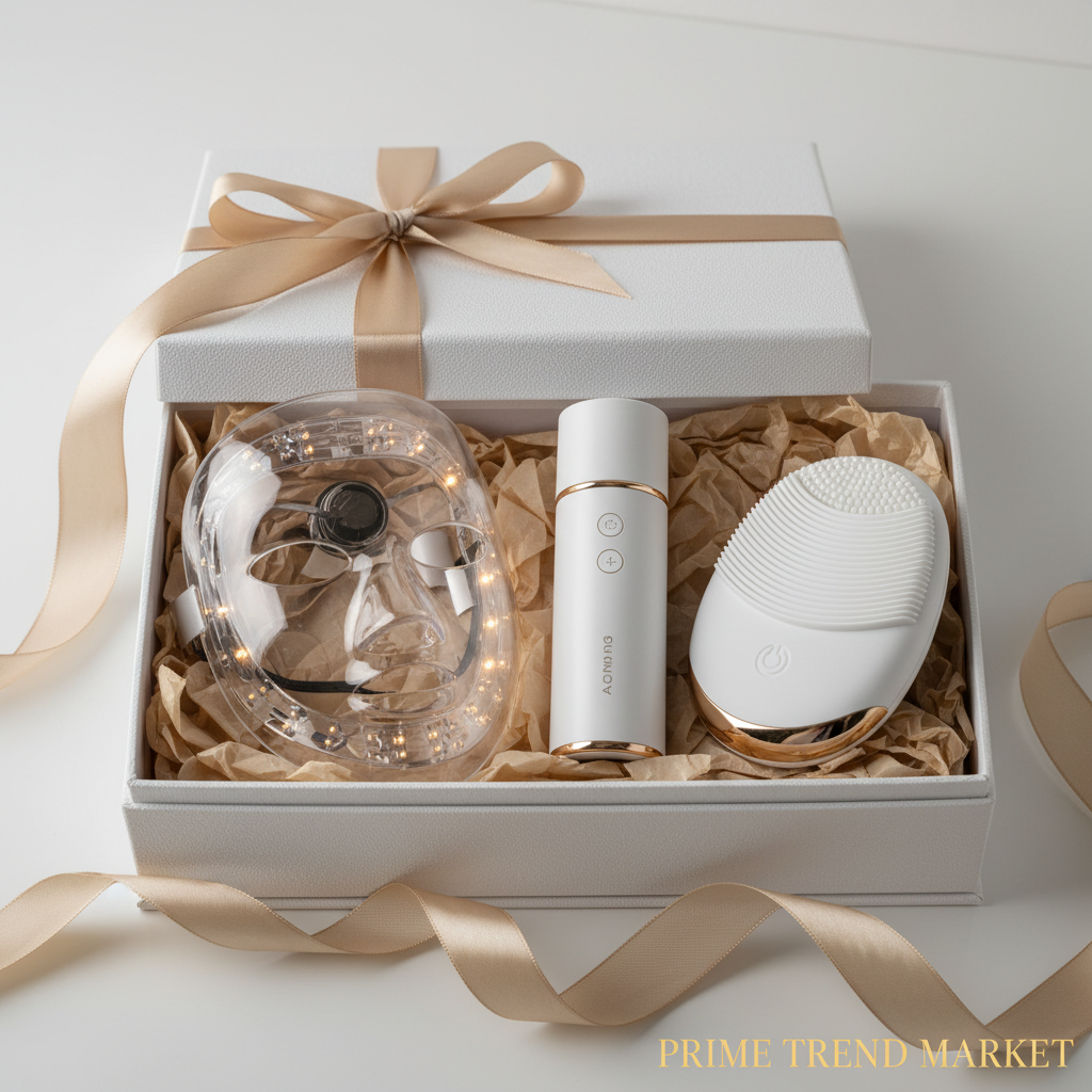 Glow Device Starter Bundle — LED Face Mask + Nano Mist Sprayer + Sonic Cleansing Brush — Prime Trend Market