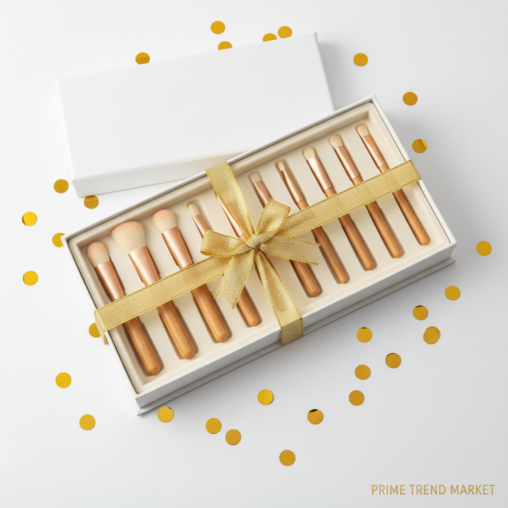 High-quality Makeup Brushes With Wooden Handles, Premium Natural 10pcs Makeup Brushes. — Prime Trend Market