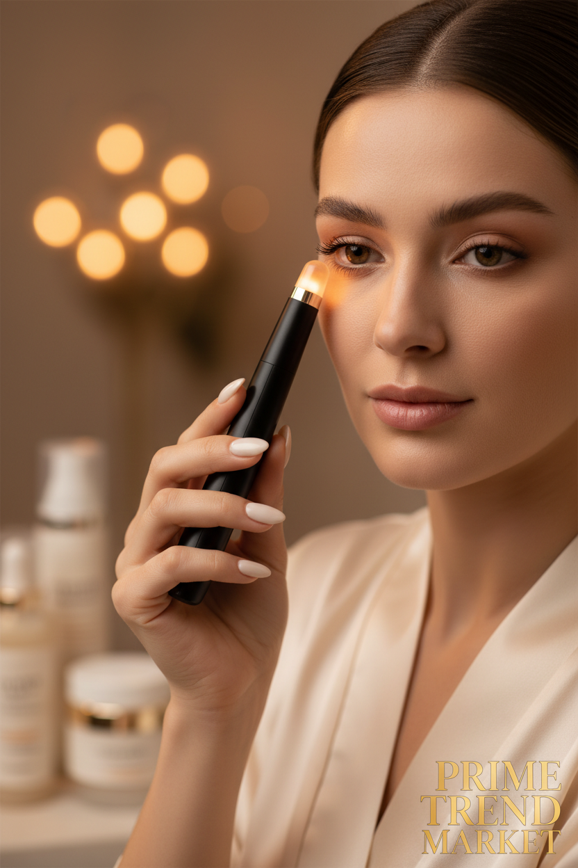 GlowEye™ 9-Color LED EMS Eye Wand — RF Micro-current Anti-Aging Eye Therapy Device — Prime Trend Market