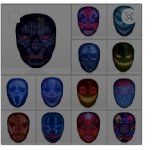 APP-Controlled LED Face-Changing Glowing Mask | Music Reactive DIY Party Mask — Prime Trend Market