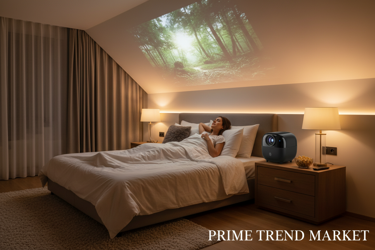 CinemaVision™ PTZ Mini Projector — 720P Smart Home Theater with Pan-Tilt Design — Prime Trend Market