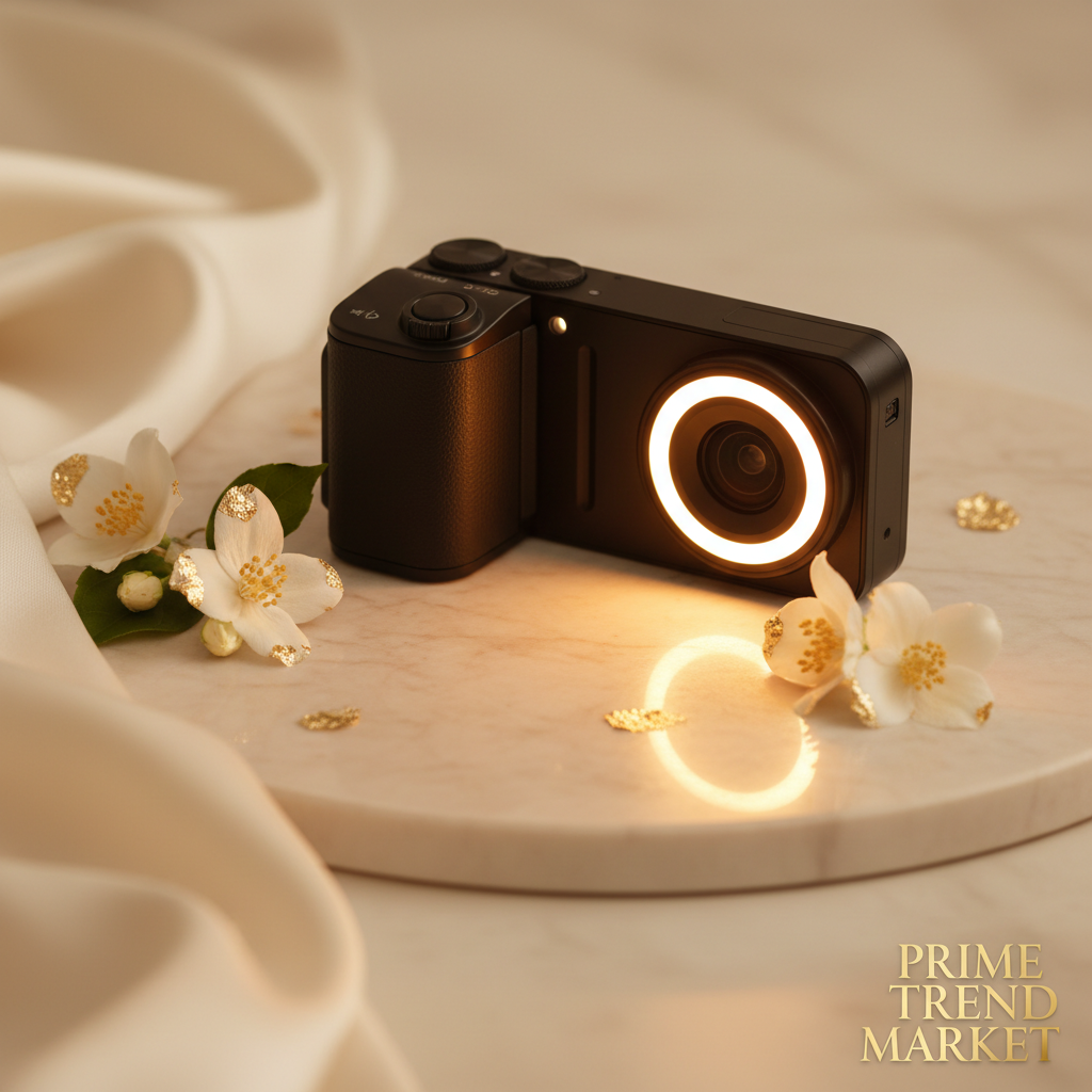 Luxury 270° Rotating Vlog Camera — 1080P HD, 16x Zoom, Built-in Fill Light & Selfie Mode — Prime Trend Market