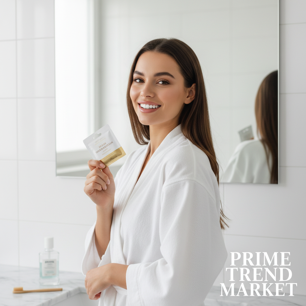 Professional Teeth Whitening Strips — Enamel-Safe, Deep Stain Removal, Bright Smile in Days — Prime Trend Market