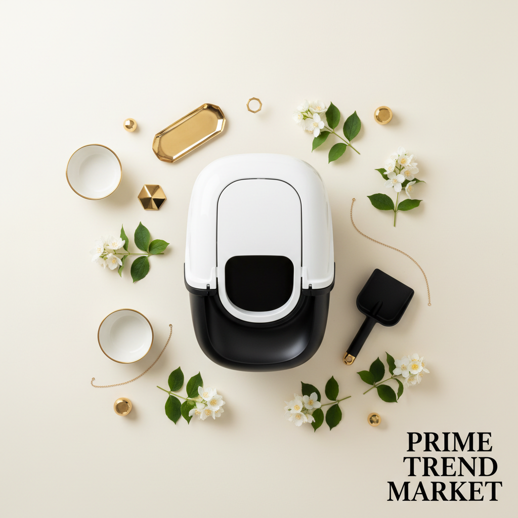 Premium Cat Litter Box With Shovel — Modern Design, Easy Clean, Fast Shipping — Prime Trend Market