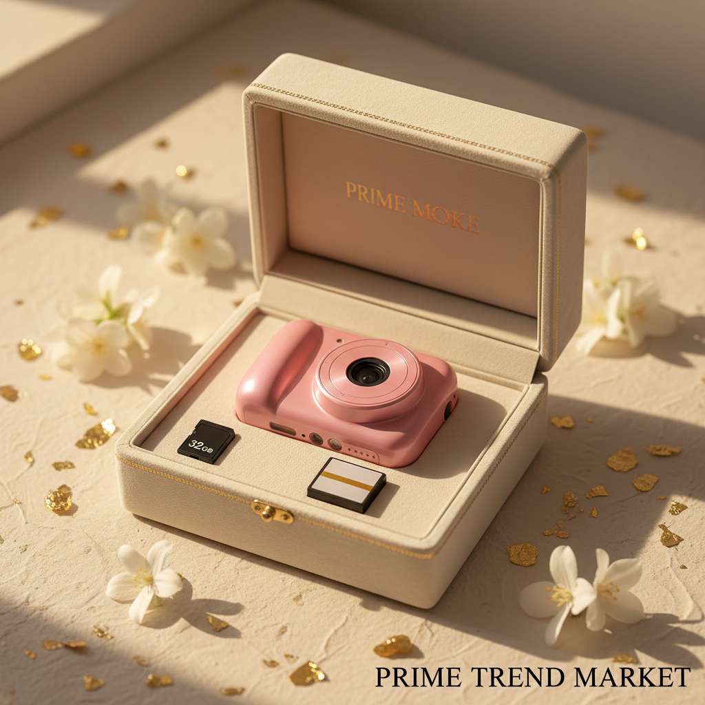 4K Mini Vlogging Camera for Students & Beginners — Pink, Green, Black & White — Prime Trend Market