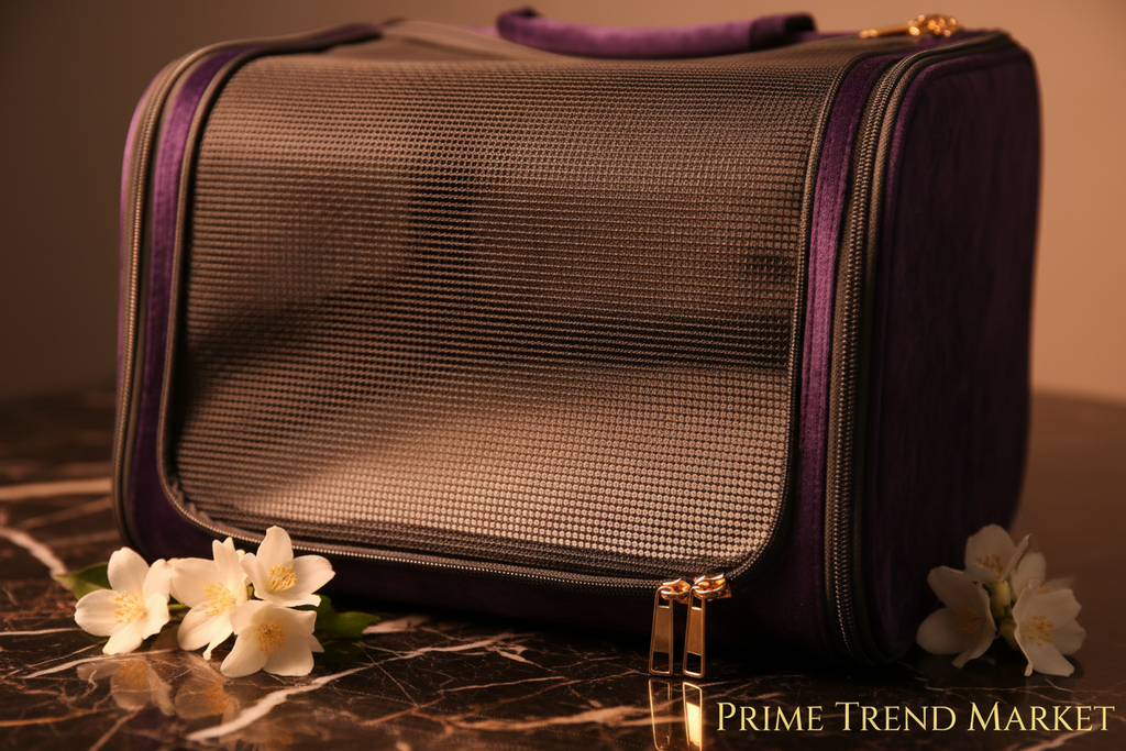Luxury Foldable Dual-Purpose Pet Shoulder Bag – Cat & Small Dog Carrier — Prime Trend Market