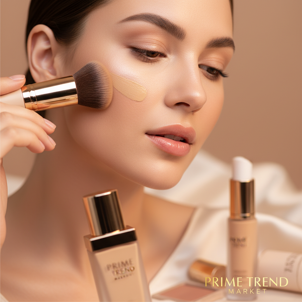 Foundation Brush BB Cream Makeup Brushes Loose Powder Brush Flat Kit — Prime Trend Market