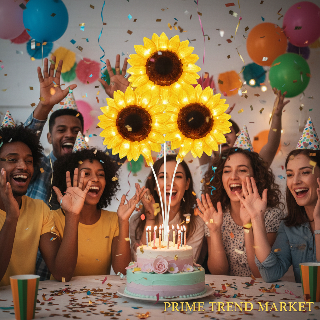 LED Luminous Balloon Rose Bouquet | Transparent Bobo Ball | Light-Up Flower Gift — Prime Trend Market
