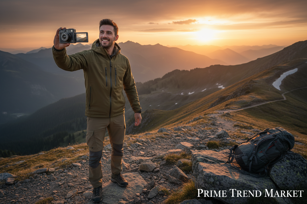 270° Rotating 4K Pocket Vlogging Camera — Sports & Travel Creator — Prime Trend Market