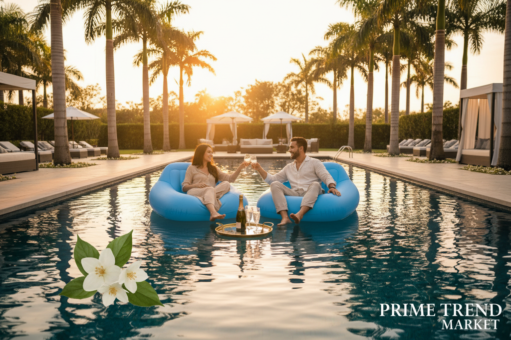 Luxury Inflatable Pool Float Recliner – Giant Tanning Lounger for Swimming Pools — Prime Trend Market