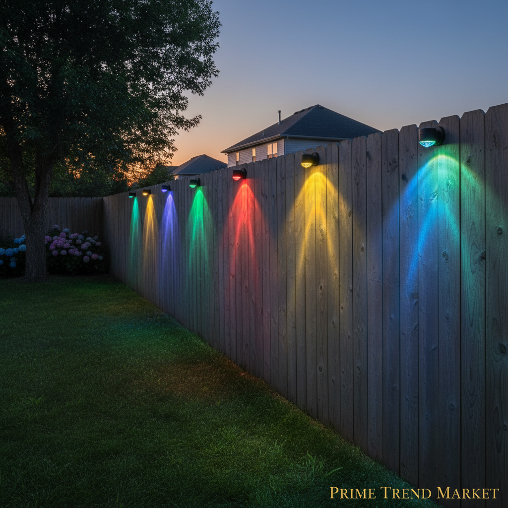 Solar RGB LED Step & Fence Light | Waterproof | Color Changing | Outdoor Deck Stair Light — Prime Trend Market