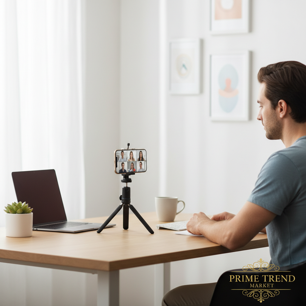 4-in-1 Selfie Stick Tripod with Remote | Desktop Phone Stand | Content Creator Essential — Prime Trend Market