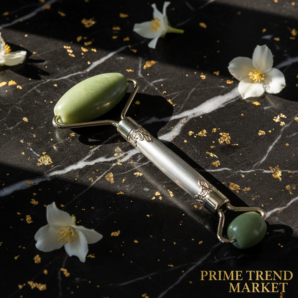 Luxury Electric Jade Face Roller — Vibrating Jade Beauty Stick for Face Lifting & Glow — Prime Trend Market