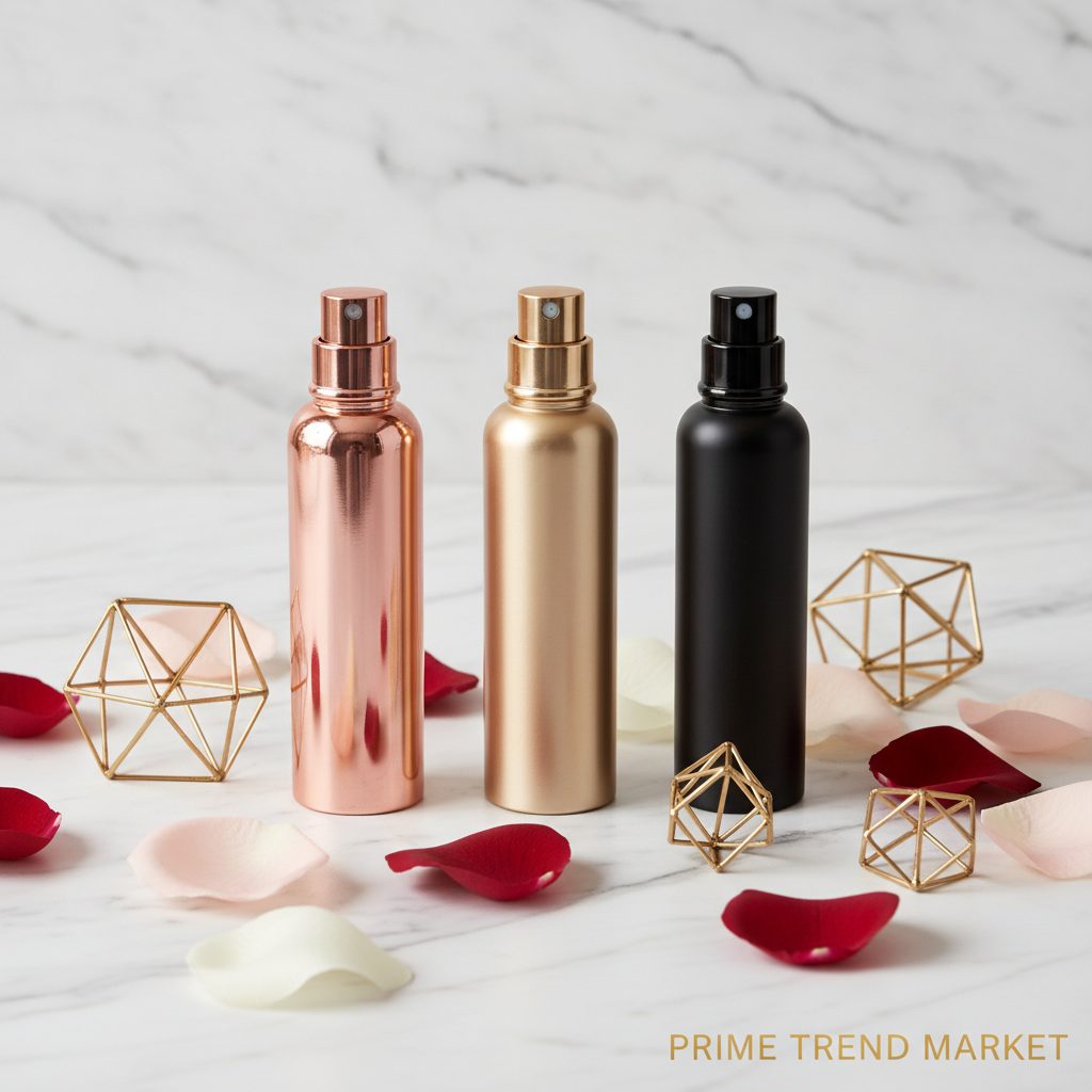 Luxury Travel Perfume Atomizer Spray Bottle — Refillable Aluminum Mist Sprayer | 5ML, 9ML & 3-Pack Set — Prime Trend Market