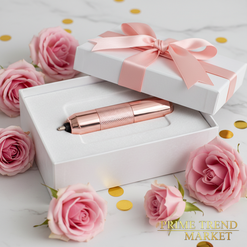 Rose Gold Electric Nail Drill – Professional Nail File Kit with Drill Bits & Sanding Bands | Acrylic & Gel Nails — Prime Trend Market