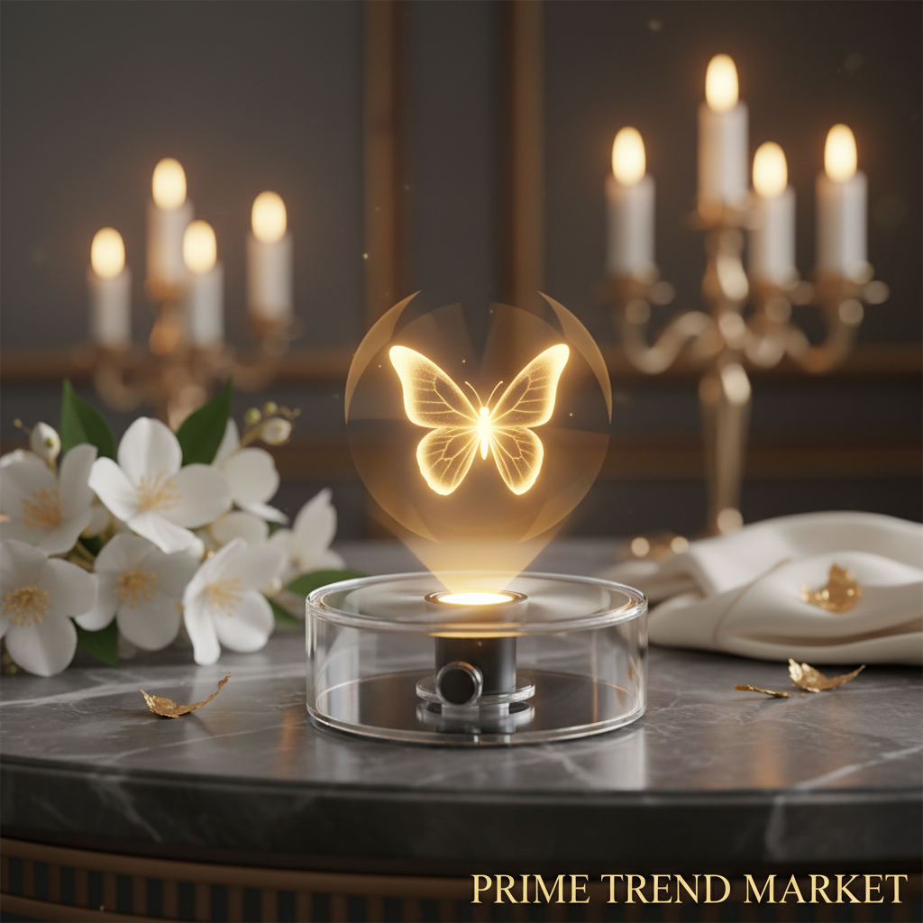 3D Holographic Transparent Fan Display — Mini Air Suspension Stereo Hologram Screen — Prime Trend Market