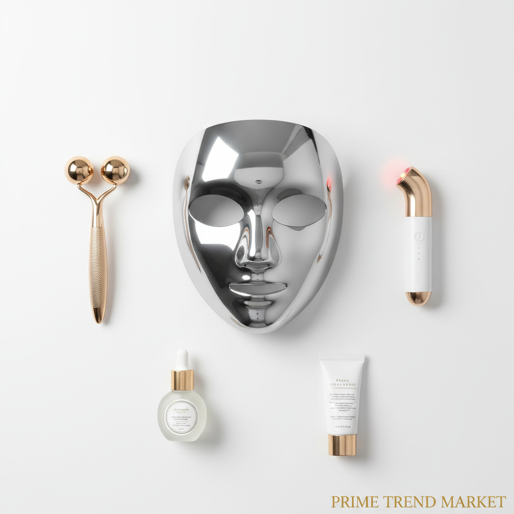 Anti-Aging Ritual Set — LED Face Mask + EMS Facial Roller + Eye Massager