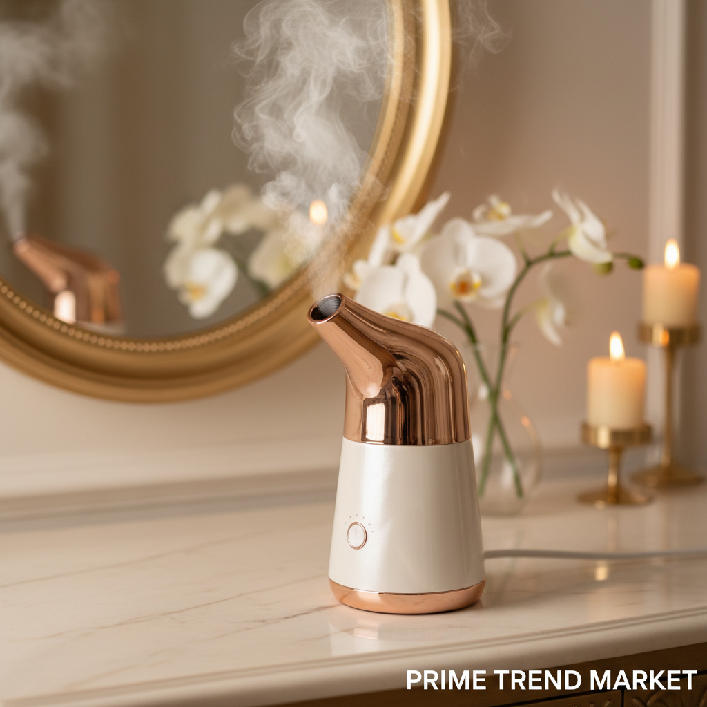 Luxury Hot Steam Facial Mist Steamer — Deep Pore Cleansing & Hydration Beauty Device — Prime Trend Market
