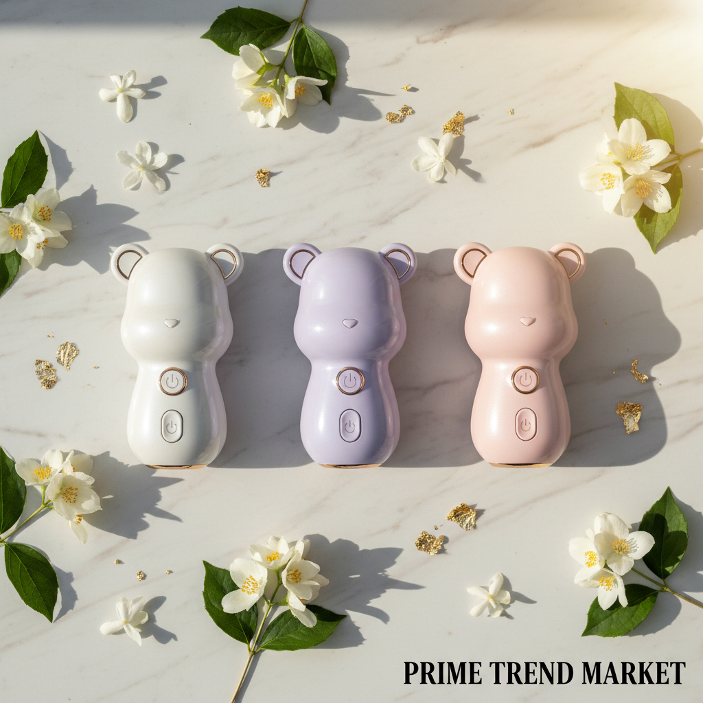 Luxury Bear-Face Microcurrent EMS Facial Sculpting Device — Anion Skin Renewal & Color Light Therapy — Eliza & Tuan