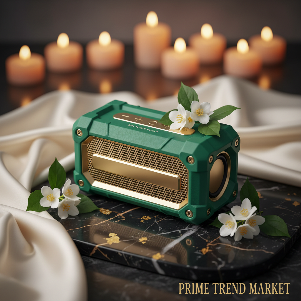 Portable Outdoor Waterproof Bluetooth Speaker — 16W Bass, 5000mAh Power Bank & FM Radio — Eliza & Tuan