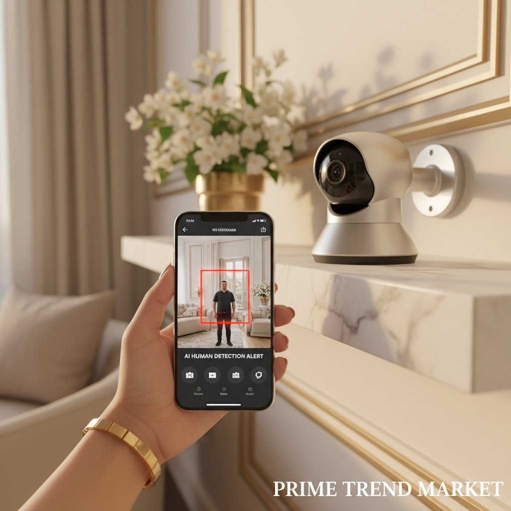Smart PTZ WiFi Security Camera Pro | AI Tracking 350° Pan + Night Vision + 128GB — Prime Trend Market