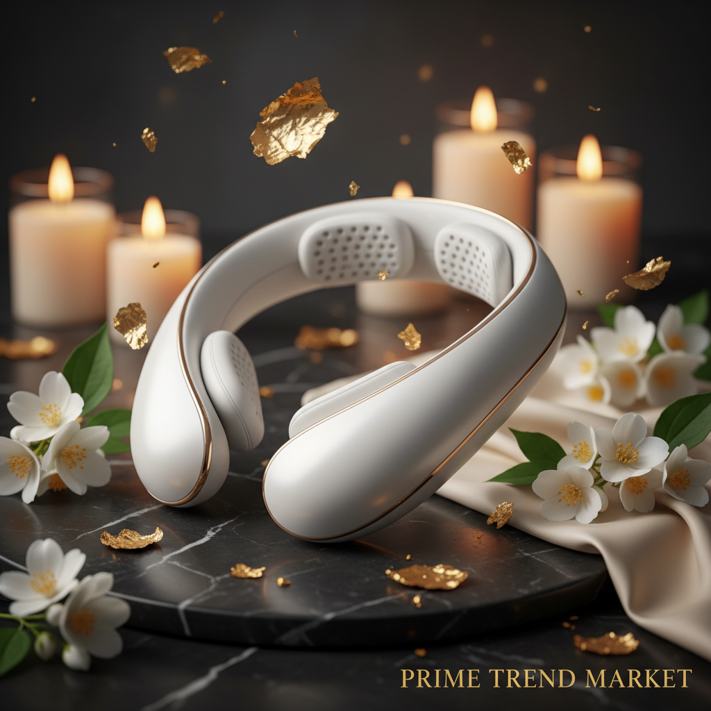 Luxury Low-Frequency Pulse Smart Cervical Massager — Neck Pain Relief, Bluetooth, USB Rechargeable — Prime Trend Market