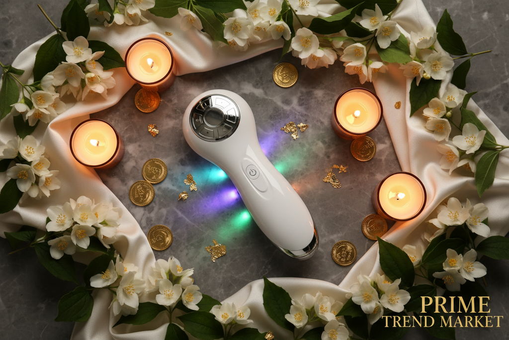 LumiSkin™ 7-in-1 LED Ultrasonic EMS Iontophoresis Beauty Device — Multi-Function Skin Rejuvenation — Prime Trend Market