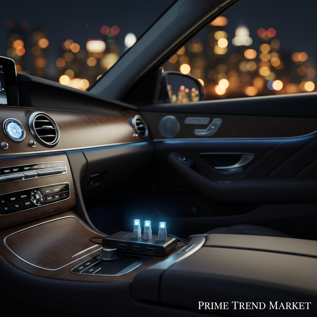 3Pcs Mini Blue LED USB Car Interior Atmosphere Light – Neon Ambient Glow — Prime Trend Market