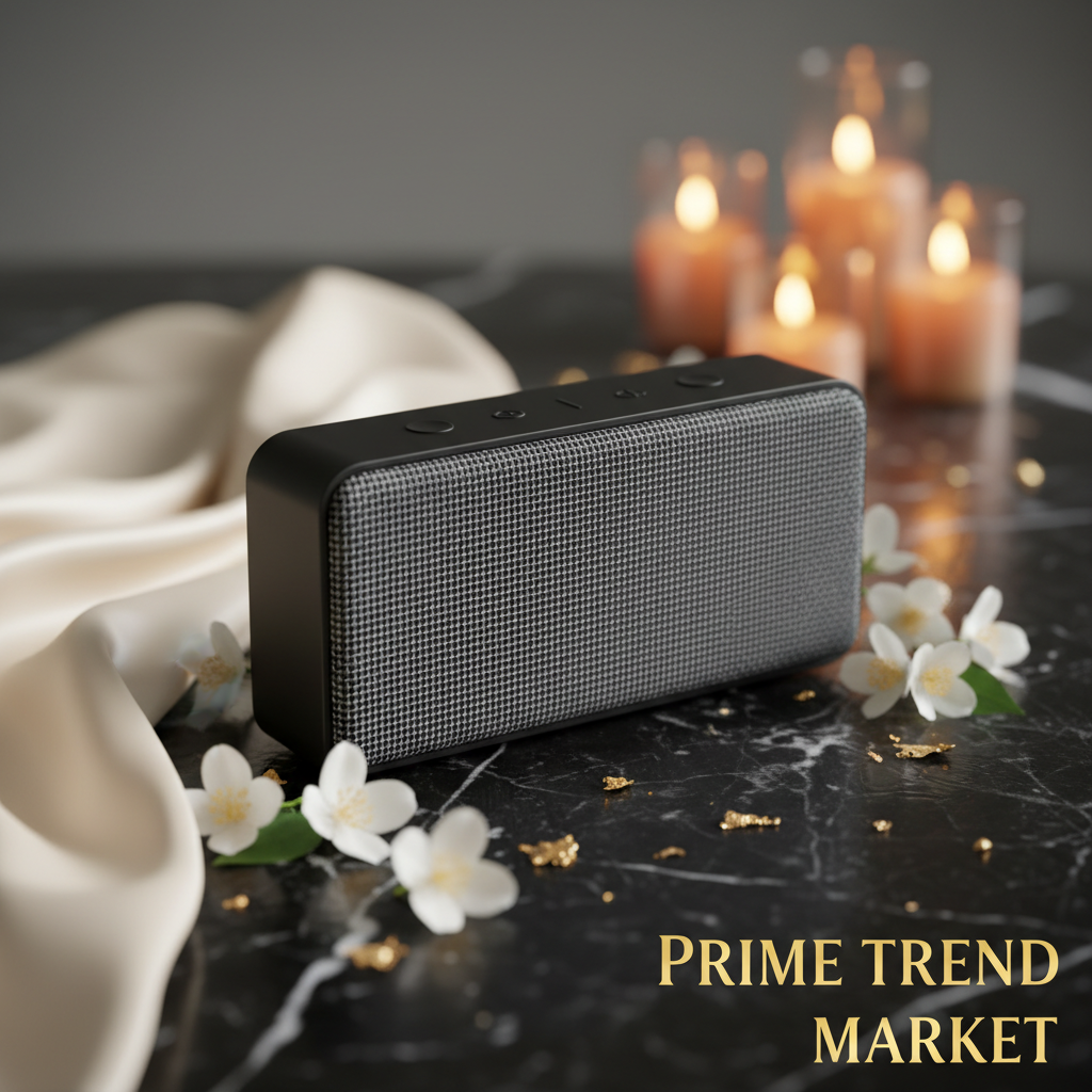 Fabric Waterproof Bluetooth Speaker — IPX4, TWS Stereo, 12H Battery & 20M Range — Eliza & Tuan