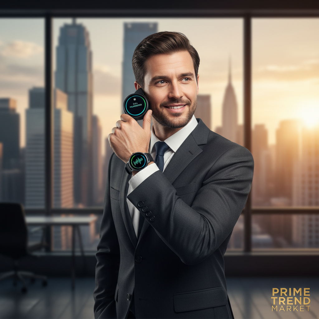 SENBONO Round Smartwatch – Big Screen, Wireless Dial & Answer Calls, Fitness Tracker, Outdoor Sports Watch for Men — Prime Trend Market