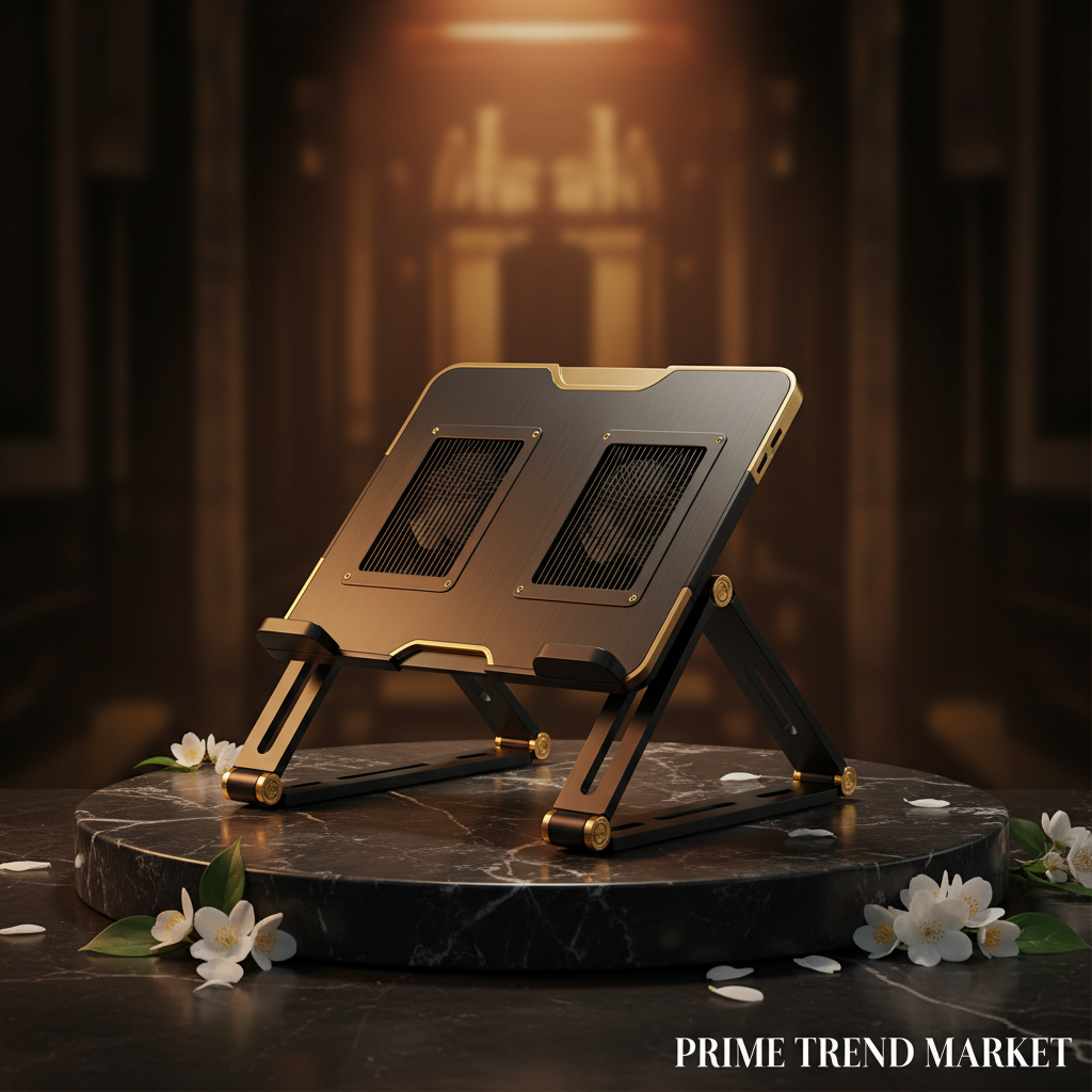 Complete Laptop Setup Bundle | Foldable Stand + Cooling Pad — Prime Trend Market