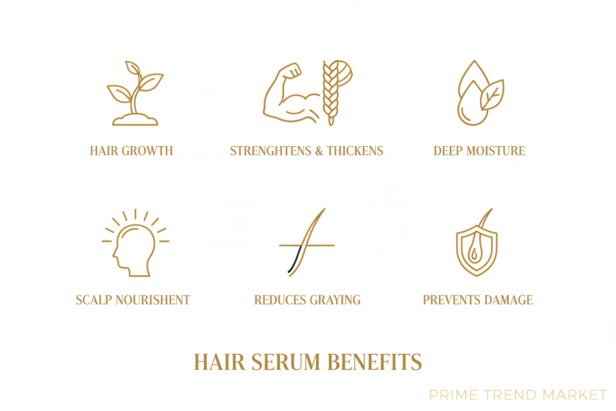 East Moon Hair Strengthening & Growth Serum — Rosemary, Glycerin & Scalp Nourishment — Prime Trend Market