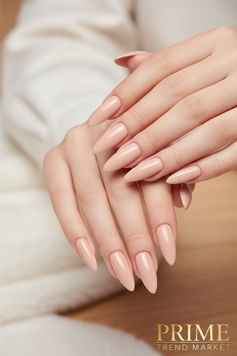 Nude Stiletto Press-On Nails — Wearable Fake Nails | XS S M L — Prime Trend Market