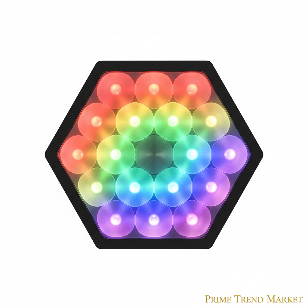 Hexagon LED Smart Light Panel | RGB App-Controlled | Touch Sensor | Modular Wall Light — Prime Trend Market