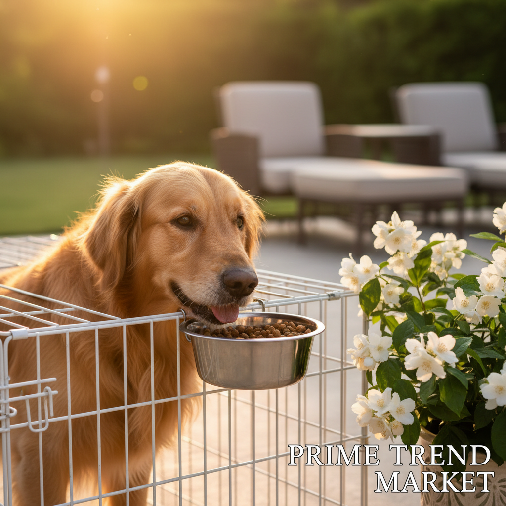 Stainless Steel Hanging Pet Bowl — Detachable Crate Food & Water Bowl for Dogs, Cats & Small Pets — Prime Trend Market