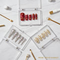 3-Style Nail Wardrobe — Wine Red Heart + Rhinestone Crystal + Gilded Whisper Press-On Nails — Prime Trend Market