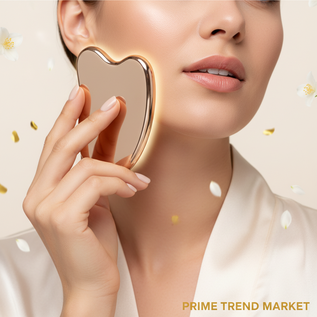 Luxury Electric Heated Gua Sha Scraping Massager Beauty Set — 5-Speed Warming Face Lifting & Slimming Tool — Prime Trend Market