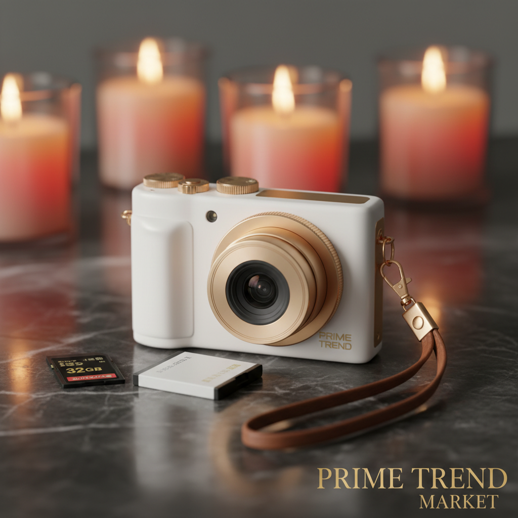 4K Mini Vlogging Camera for Students & Beginners — Pink, Green, Black & White — Prime Trend Market