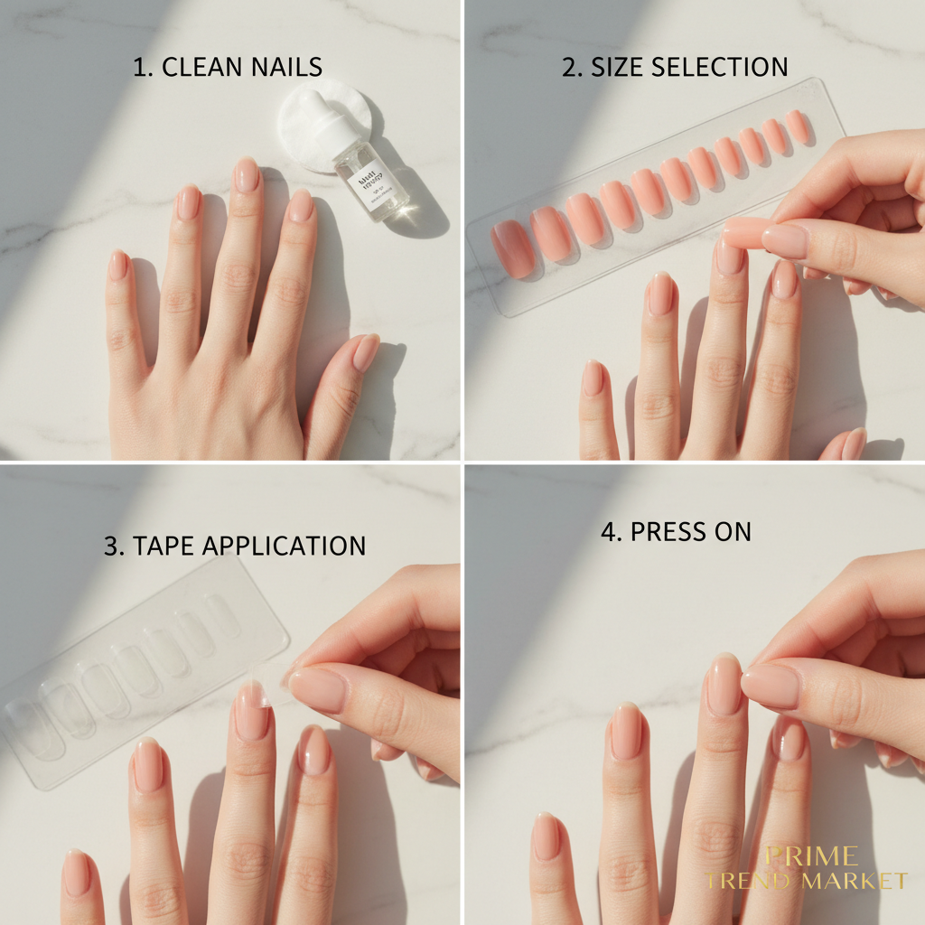 24 PCS Press On Nails – Wine Red Heart French Tip, Medium Square, Gel Acrylic — Prime Trend Market