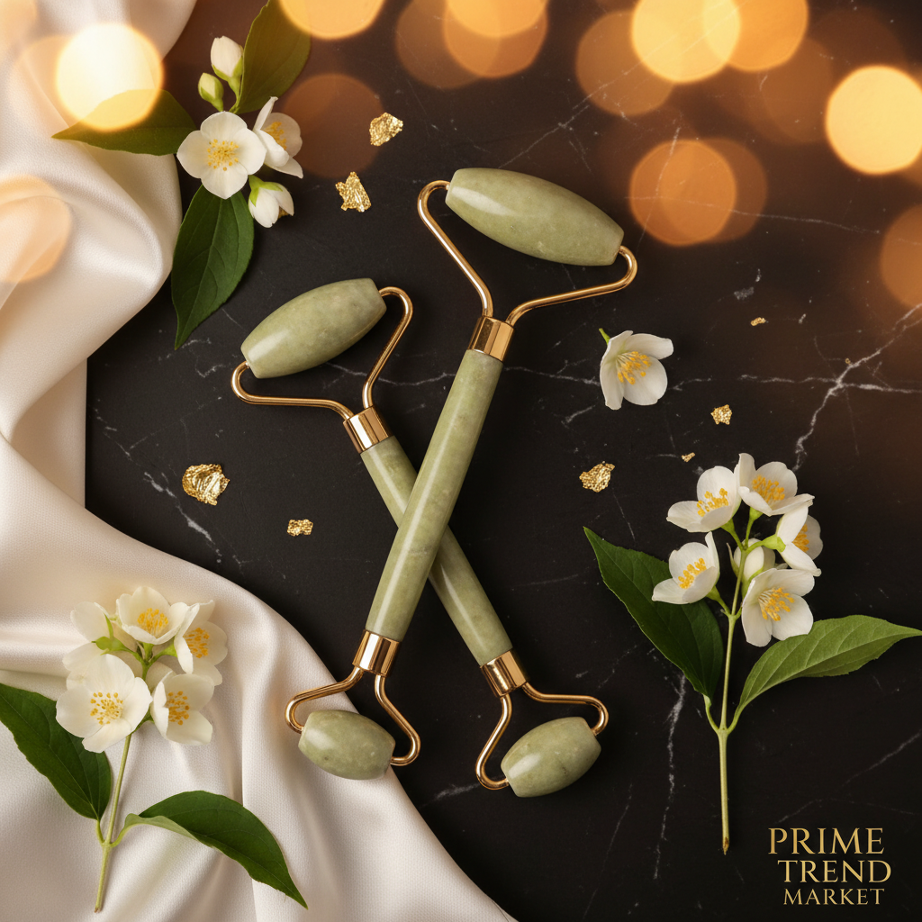 Anti-Age Spa Collection | Crystal Jade Roller Set + Germanium Stone Beauty Wand — Prime Trend Market